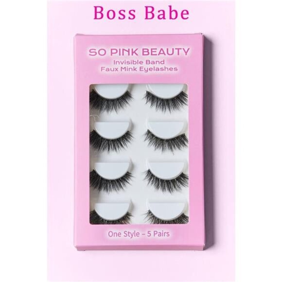 SO PINK BEAUTY Faux Mink Eyelashes 5 Pairs - Picture 10 of 14